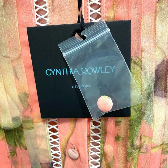 Cynthia Rowley Pink Floral Mini Dress - Picture 11 of 12